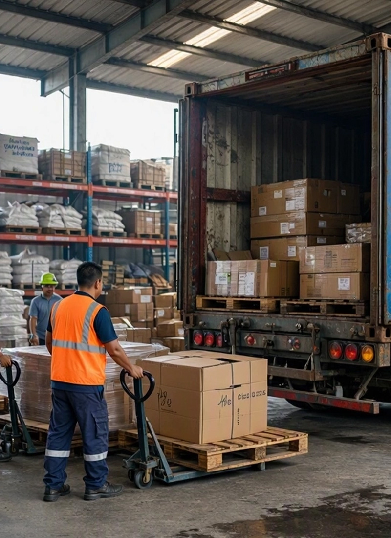 Bulk wholesale lots in storage zone